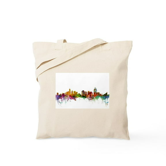CafePress - Cincinnati Ohio Skyline Tote Bag - Unisex Canvas Tote Bag, Beige, 1-Piece