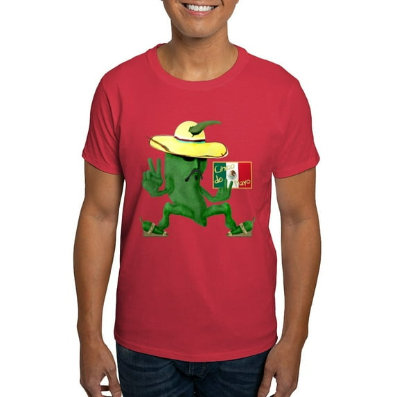 CafePress - Cinco De Mayo Chili Dark T Shirt - Men's Classic Graphic Cotton T-Shirt