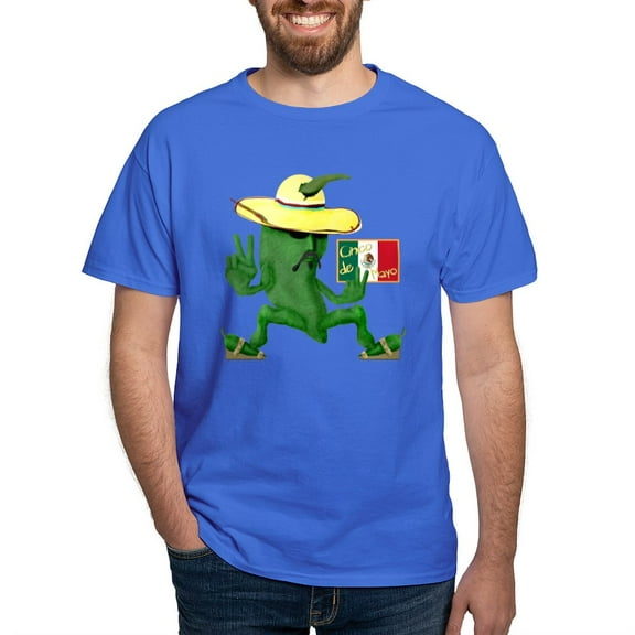 CafePress - Cinco De Mayo Chili Dark T Shirt - Men's Classic Graphic Cotton T-Shirt