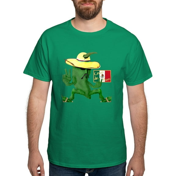 CafePress - Cinco De Mayo Chili Dark T Shirt - Men's Classic Graphic Cotton T-Shirt