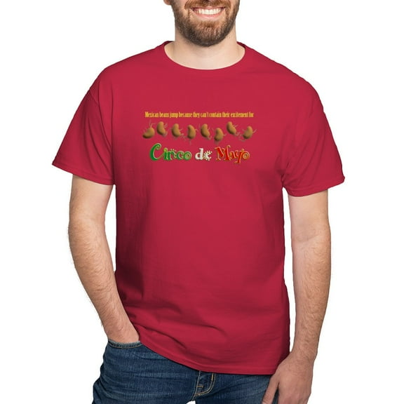 CafePress - Cinco De Mayo Mexican Jumping Beans T Shirt - Men's Classic Graphic Cotton T-Shirt