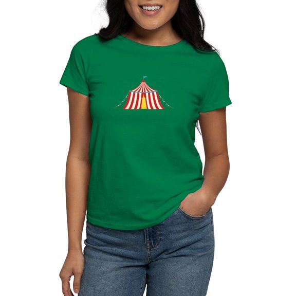 CafePress - Circus Tent T Shirt - Women's Traditional Fit Dark T-Shirt