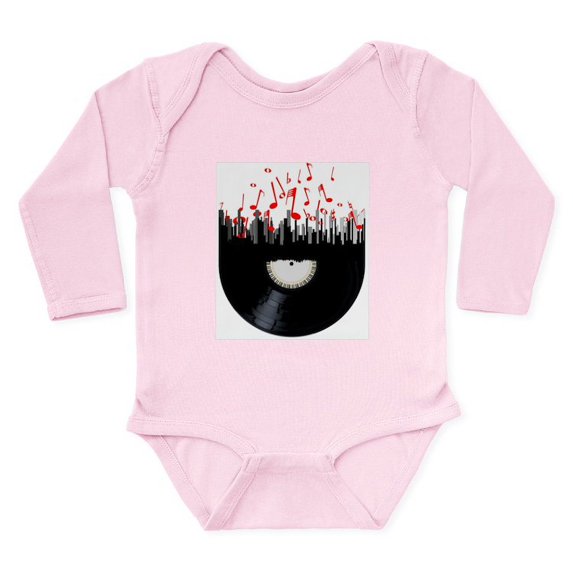 CafePress - City Music Body Suit - Long Sleeve Cotton Baby Bodysuit