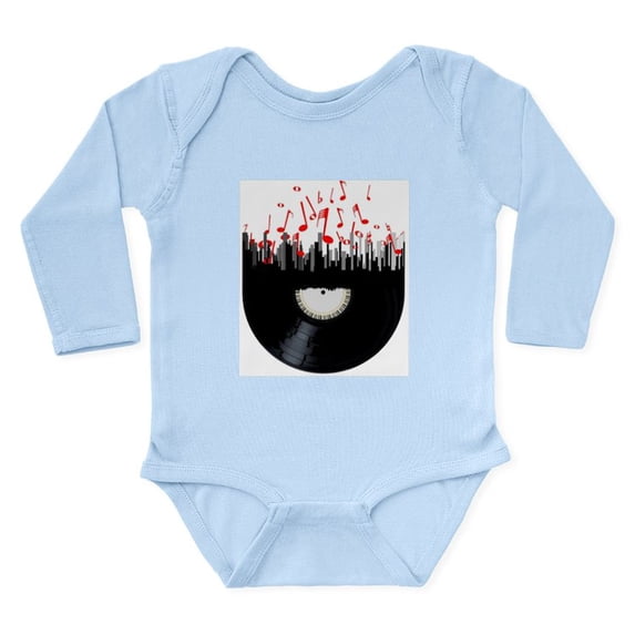 CafePress - City Music Body Suit - Long Sleeve Cotton Baby Bodysuit
