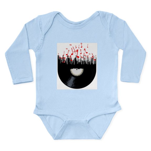 CafePress - City Music Body Suit - Long Sleeve Cotton Baby Bodysuit