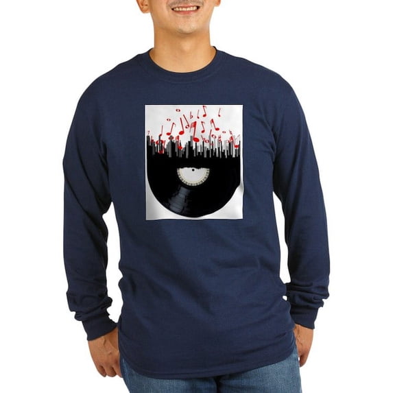 CafePress - City Music Long Sleeve T Shirt - Long Sleeve Dark T-Shirt