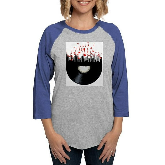 CafePress - City Music Long Sleeve T Shirt - Womens Baseball Tee