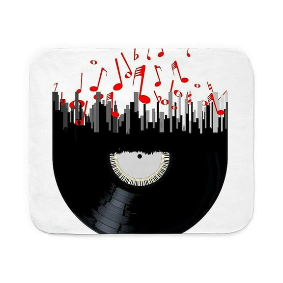CafePress - City Music - Sherpa Fleece Throw Blanket 60" x 50"