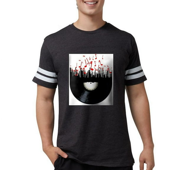 CafePress - City Music T Shirt - Mens Football Shirt