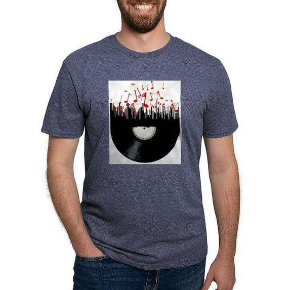 CafePress - City Music T Shirt - Mens Tri-blend T-Shirt