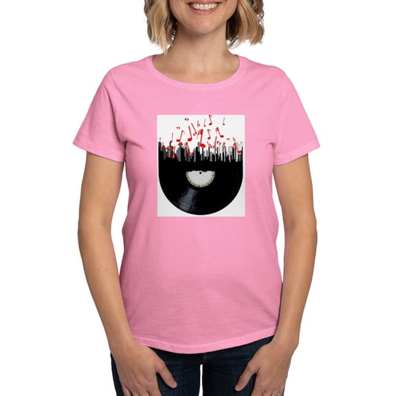 CafePress - City Music T Shirt - Women's Traditional Fit Dark T-Shirt