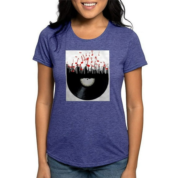 CafePress - City Music T Shirt - Womens Tri-blend T-Shirt