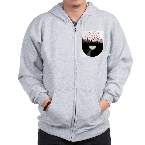 CafePress - City Music Zip Hoodie - Zip Hoodie, Classic Hooded Sweatshirt with Metal Zipper