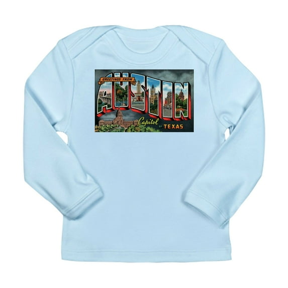 CafePress - City Of Austin Postcard Long Sleeve T Shirt - Long Sleeve Infant T-Shirt