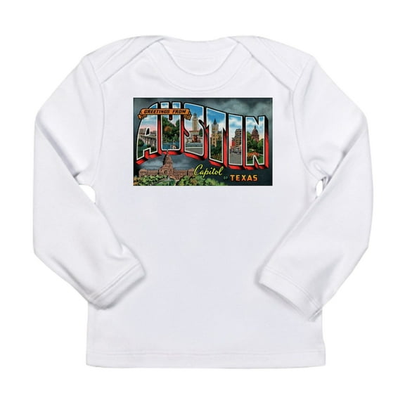 CafePress - City Of Austin Postcard Long Sleeve T Shirt - Long Sleeve Infant T-Shirt