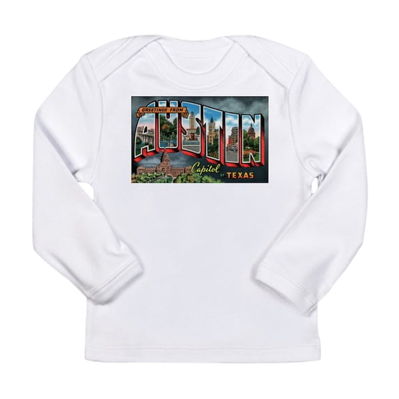 CafePress - City Of Austin Postcard Long Sleeve T Shirt - Long Sleeve Infant T-Shirt