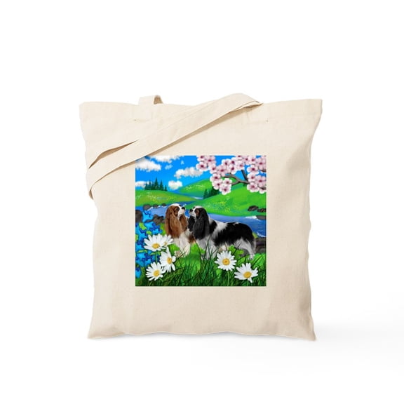 CafePress - Ckcs Spring Tote Bag - Unisex Canvas Tote Bag, Beige, 1-Piece