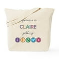 thumbnail image 1 of CafePress - Claire BINGO Tote Bag - Unisex Canvas Tote Bag, Beige, 1-Piece, 1 of 7