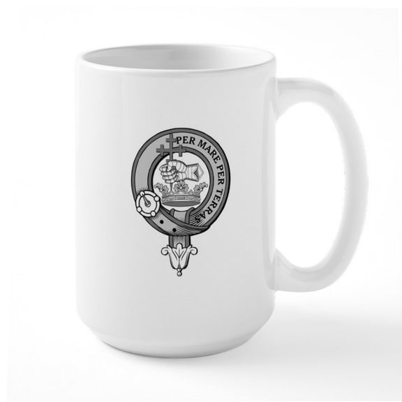 CafePress - Clan Macdonald Large Mug - 15 oz Ceramic Large White Novelty Mug