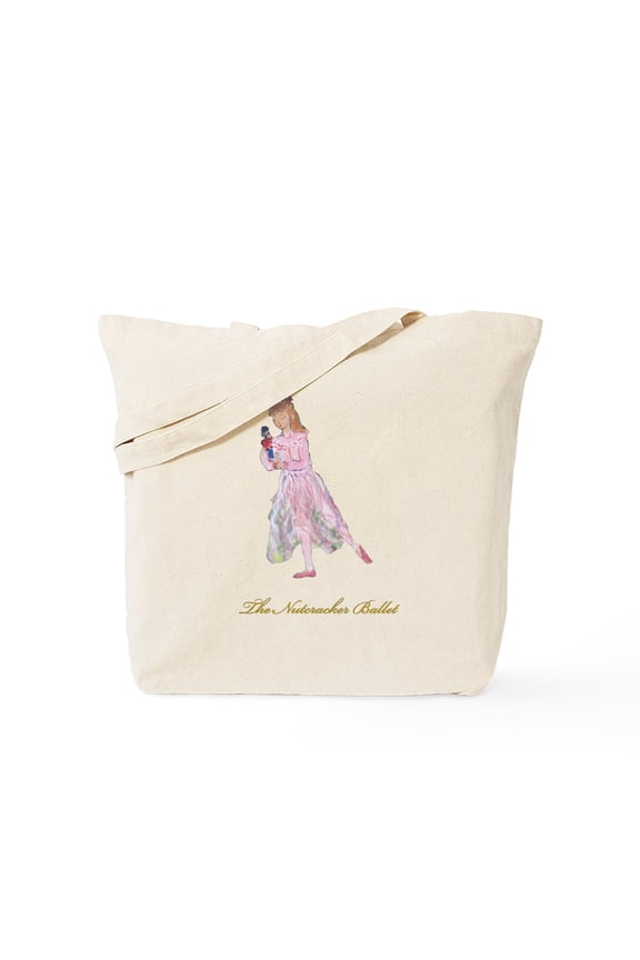 - Clara And Her Nutcracker Ball Tote Bag - Unisex Canvas Tote Bag, Beige, 1-Piece