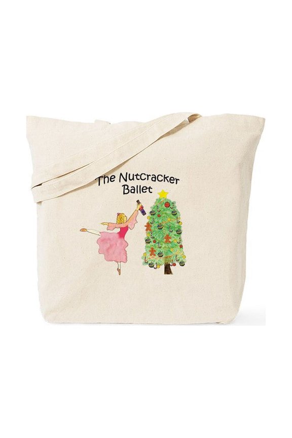 - Clara And Her Nutcracker Gift Tote Bag - Unisex Canvas Tote Bag, Beige, 1-Piece