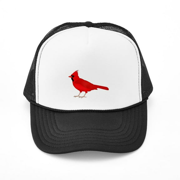 CafePress - Claret Cardinal - Adjustable Unisex Printed Trucker Hat with Mesh Back