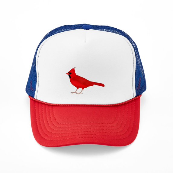 CafePress - Claret Cardinal - Adjustable Unisex Printed Trucker Hat with Mesh Back
