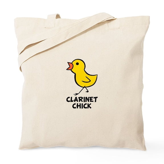 CafePress - Clarinet Chick Tote Bag - Unisex Canvas Tote Bag, Beige, 1-Piece