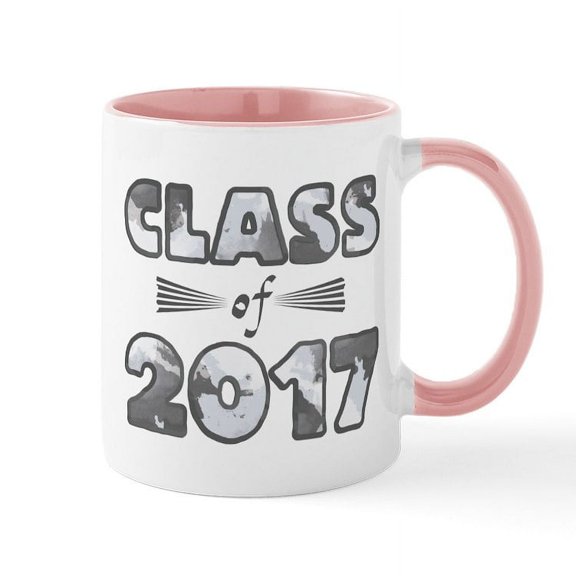 CafePress - Class Of 2017 Mug - 11 oz Ceramic Mug - Novelty Coffee Tea Cup
