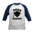thumbnail image 1 of CafePress - Class Of 2025 Graduate Hat Kids Baseball T Shirt - Kids Cotton Baseball Jersey, 3/4 Sleeve Shirt, 1 of 4