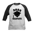 thumbnail image 1 of CafePress - Class Of 2025 Graduate Hat Kids Baseball T Shirt - Kids Cotton Baseball Jersey, 3/4 Sleeve Shirt, 1 of 4