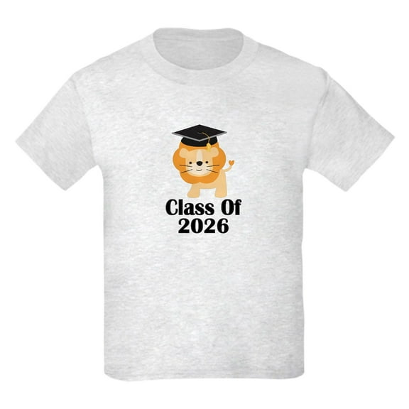 CafePress - Class Of 2026 Graduate (Lion) Kids Light T Shirt - Light T-Shirt Kids XS-XL