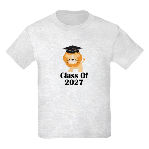CafePress - Class Of 2027 Graduate (Lion) Kids Light T Shirt - Light T-Shirt Kids XS-XL