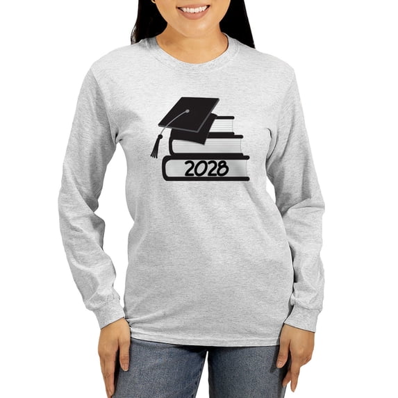 CafePress - Class Of 2028 Graduate Women's Long Sleeve T Shirt - Women's Long Sleeve Graphic Casual T-Shirt