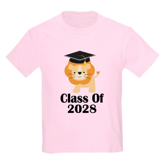 CafePress - Class Of 2028 Lion T Shirt - Light T-Shirt Kids XS-XL