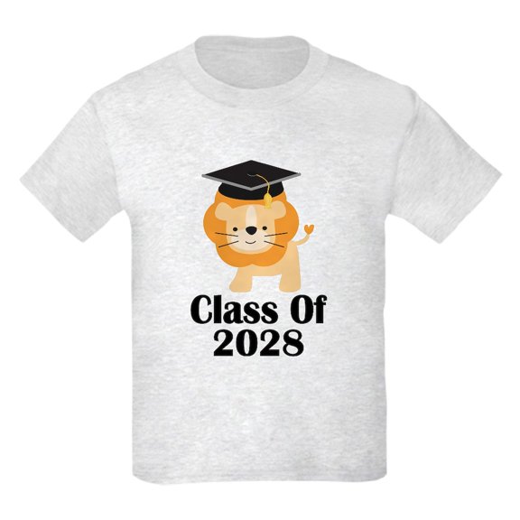 CafePress - Class Of 2028 Lion T Shirt - Light T-Shirt Kids XS-XL