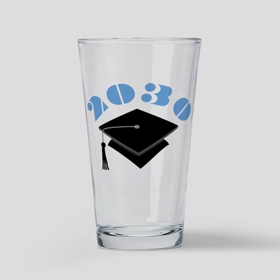 CafePress - Class Of 2030 Graduation Gift - Pint Glass, Drinking Glass, 16 oz. CafePress