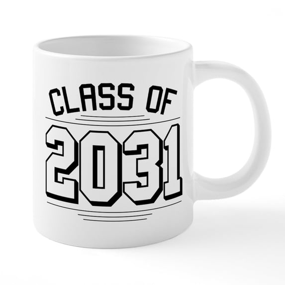 CafePress - Class Of 2031 Mugs - 20 Oz White Ceramic Mega Mug