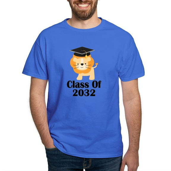 CafePress - Class Of 2032 Graduate (Lion) T Shirt - Men's Classic Graphic Cotton T-Shirt