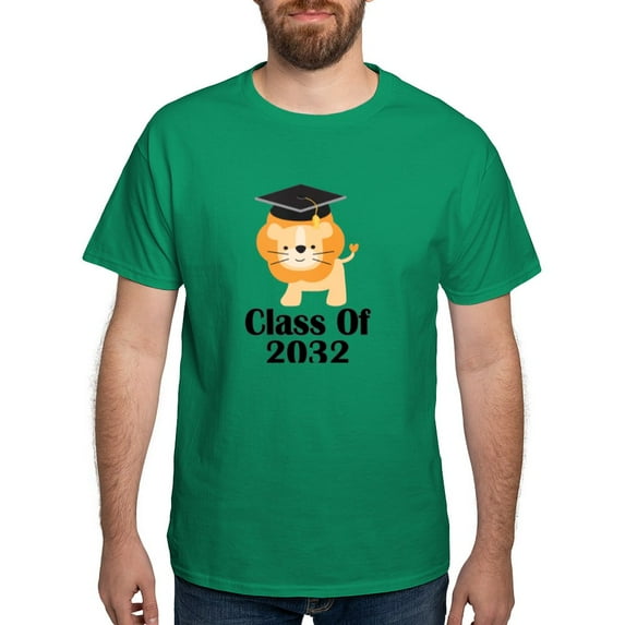 CafePress - Class Of 2032 Graduate (Lion) T Shirt - Men's Classic Graphic Cotton T-Shirt