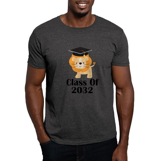 CafePress - Class Of 2032 Graduate (Lion) T Shirt - Men's Classic Cotton T-Shirts