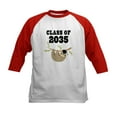 thumbnail image 1 of CafePress - Class Of 2035 Graduate Sloth Baseball Jersey - Kids Cotton Baseball Jersey, 3/4 Sleeve Shirt, 1 of 4