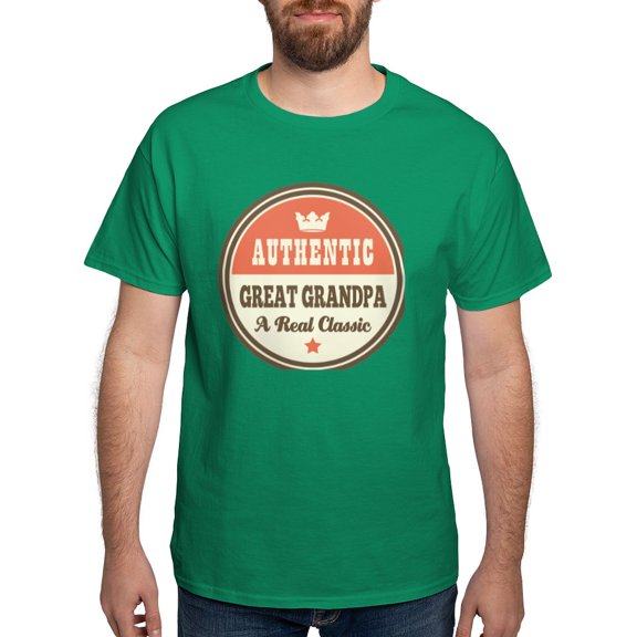 CafePress - Classic Great Grandpa T Shirt - Men's Classic Graphic Cotton T-Shirt