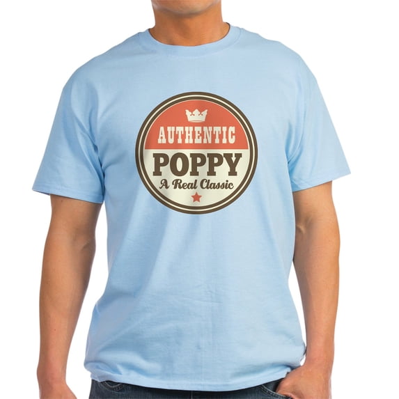 CafePress - Classic Poppy Light T Shirt - Men's Classic Graphic T-Shirt
