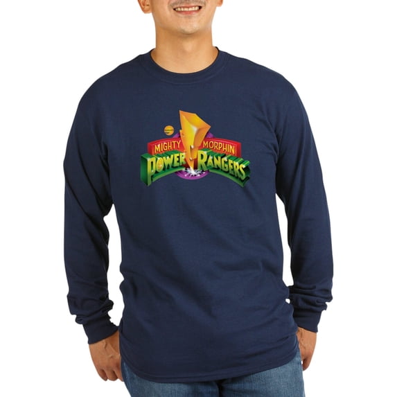 CafePress - Classic Power Rangers Lo Men's Long Sleeve T Shirt - Long Sleeve Dark T-Shirt