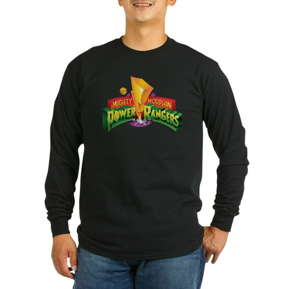 CafePress - Classic Power Rangers Lo Men's Long Sleeve T Shirt - Long Sleeve Dark T-Shirt