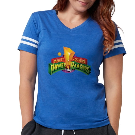 CafePress - Classic Power Rangers Log Women's Football T Shirt - Womens Football Shirt