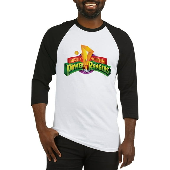 CafePress - Classic Power Rangers Logo - Cotton Baseball Jersey, 3/4 Raglan Sleeve Shirt