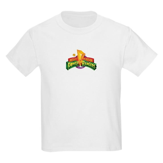 CafePress - Classic Power Rangers Logo Kids T Shirt - Light T-Shirt Kids XS-XL