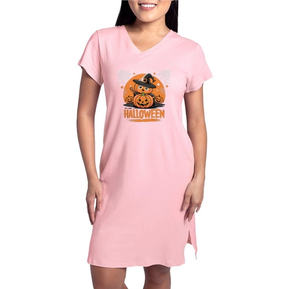CafePress - Classic Pumpkin Spookiness - Women's Nightshirt